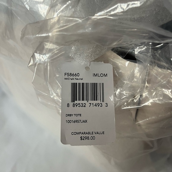 Coach Pebble Leather Derby Tote - Chalk / Neutral - Picture 5 of 6